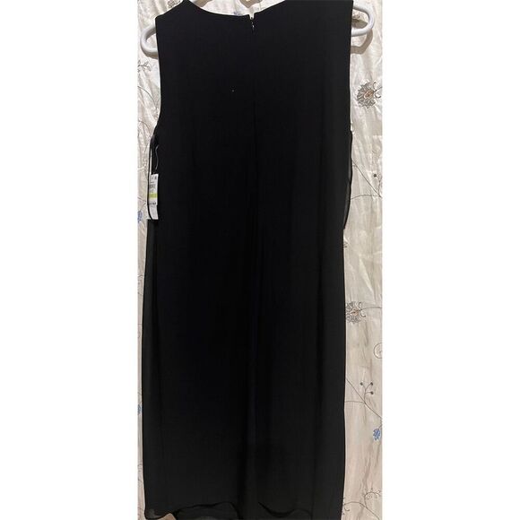 Style & Co Women's Black Asymmetrical Shift Dress Size 4 Sleeveless - Picture 5 of 8